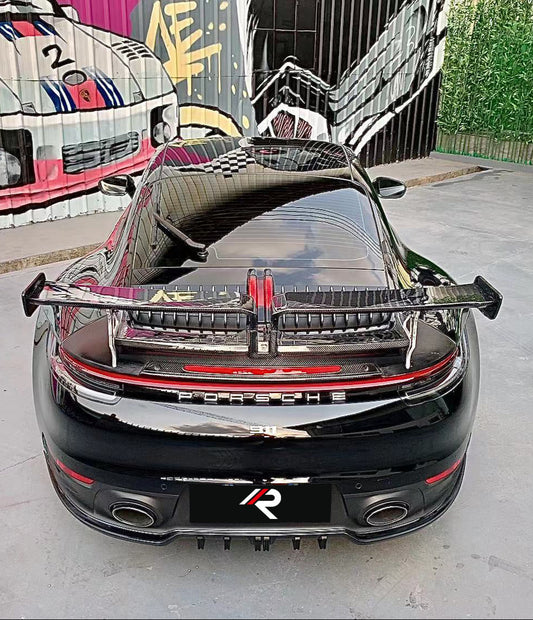 Porsche 911 992.1 Carerra Base/S/T/4/4S/Targa 4/Targa 4S/GTS 2020 2021 2022 2023 2024 with Aftermarket Parts - Rear Lip Spoiler Carbon Fiber / FRP from Aero Republic