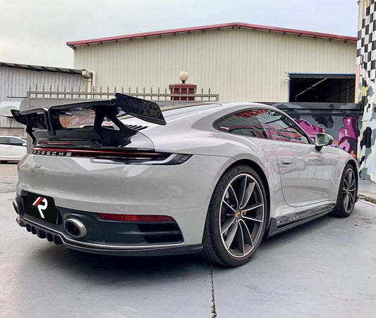 Porsche 911 992.1 Carerra Base/S/T/4/4S/Targa 4/Targa 4S/GTS 2020 2021 2022 2023 2024 with Aftermarket Parts - Rear Lip Spoiler Carbon Fiber / FRP from Aero Republic