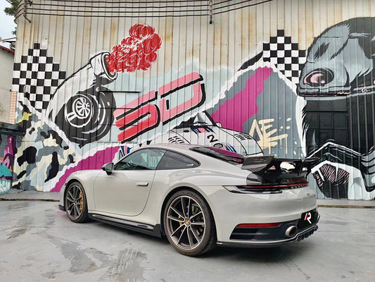 Porsche 911 992.1 Carerra Base/S/T/4/4S/Targa 4/Targa 4S/GTS 2020 2021 2022 2023 2024 with Aftermarket Parts - Rear Lip Spoiler Carbon Fiber / FRP from Aero Republic