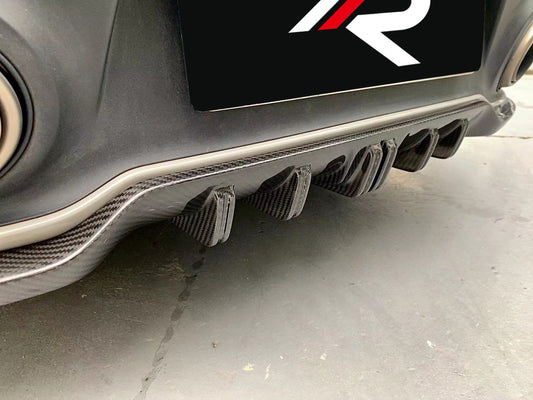 Porsche 911 992.1 Carerra Base/S/T/4/4S/Targa 4/ Targa 4S (base bumper only) 2020 2021 2022 2023 2024 with Aftermarket Parts - Rear Diffuser Carbon Fiber / FRP from Aero Republic
