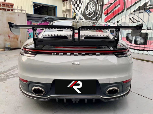 Porsche 911 992.1 Carerra Base/S/T/4/4S/Targa 4/Targa 4S/GTS 2020 2021 2022 2023 2024 with Aftermarket Parts - Rear Lip Spoiler Carbon Fiber / FRP from Aero Republic