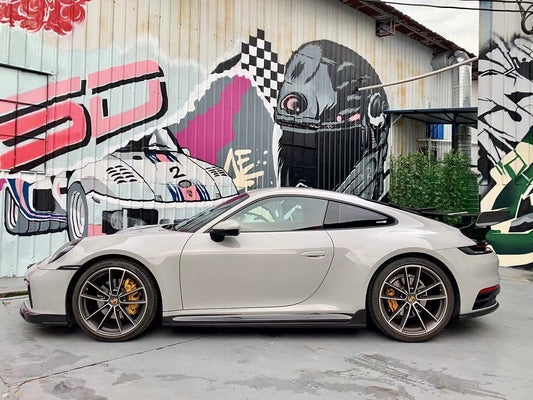 Porsche 911 992.1 Carerra Base/S/T/4/4S/Targa 4/ Targa 4S/GTS 2020 2021 2022 2023 2024 with Aftermarket Parts - Side Skirts Carbon Fiber / FRP from Aero Republic
