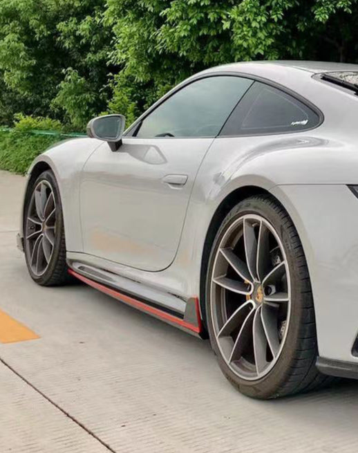 Porsche 911 992.1 Carerra Base/S/T/4/4S/Targa 4/ Targa 4S/GTS 2020 2021 2022 2023 2024 with Aftermarket Parts - Side Skirts Carbon Fiber / FRP from Aero Republic