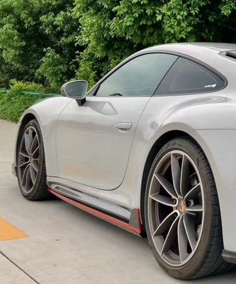 Porsche 911 992.1 Carerra Base/S/T/4/4S/Targa 4/ Targa 4S/GTS 2020 2021 2022 2023 2024 with Aftermarket Parts - Side Skirts Carbon Fiber / FRP from Aero Republic