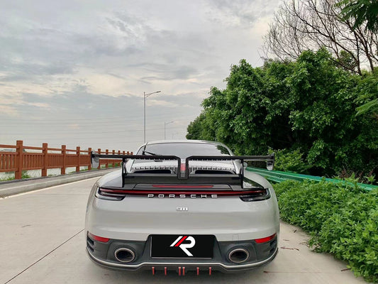 Porsche 911 992.1 Carerra Base/S/T/4/4S/Targa 4/Targa 4S/GTS 2020 2021 2022 2023 2024 with Aftermarket Parts - Rear Lip Spoiler Carbon Fiber / FRP from Aero Republic