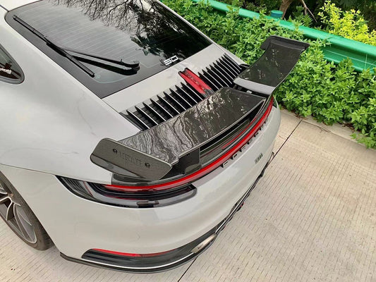 Porsche 911 992.1 Carerra Base/S/T/4/4S/Targa 4/Targa 4S/GTS 2020 2021 2022 2023 2024 with Aftermarket Parts - Rear Lip Spoiler Carbon Fiber / FRP from Aero Republic