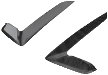 Porsche 911 992.1 GT3RS 2023 2024 2025 with Aftermarket Parts - L Shaped Vent Trim Pre-preg Carbon Fiber from Aero Republic