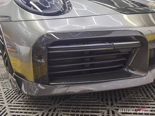 Porsche 911 992.1 Turbo/Turbo S 2020 2021 2022 2023 2024 2025 (non-aerokit version) with Aftermarket Parts - OEM Replacement Front Bumper Trims Carbon Fiber from Aero Republic