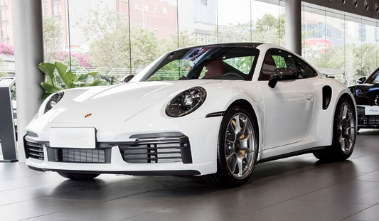 Porsche 911 992.1 Turbo/Turbo S 2020 2021 2022 2023 2024 2025 (non-aerokit version) with Aftermarket Parts - OEM Replacement Front Bumper Trims Carbon Fiber from Aero Republic