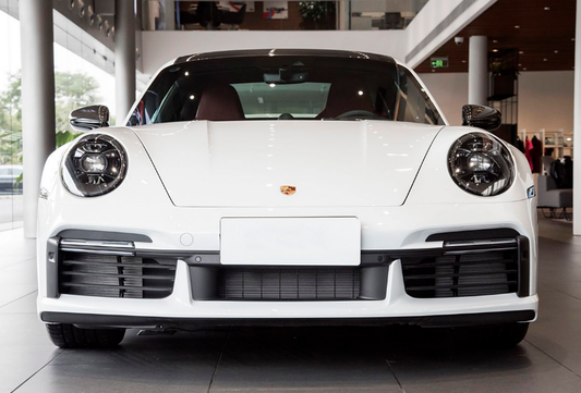 Porsche 911 992.1 Turbo/Turbo S 2020 2021 2022 2023 2024 2025 (non-aerokit version) with Aftermarket Parts - OEM Replacement Front Bumper Trims Carbon Fiber from Aero Republic