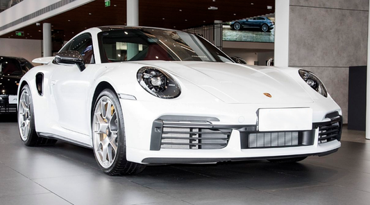 Porsche 911 992.1 Turbo/Turbo S 2020 2021 2022 2023 2024 2025 (non-aerokit version) with Aftermarket Parts - OEM Replacement Front Bumper Trims Carbon Fiber from Aero Republic