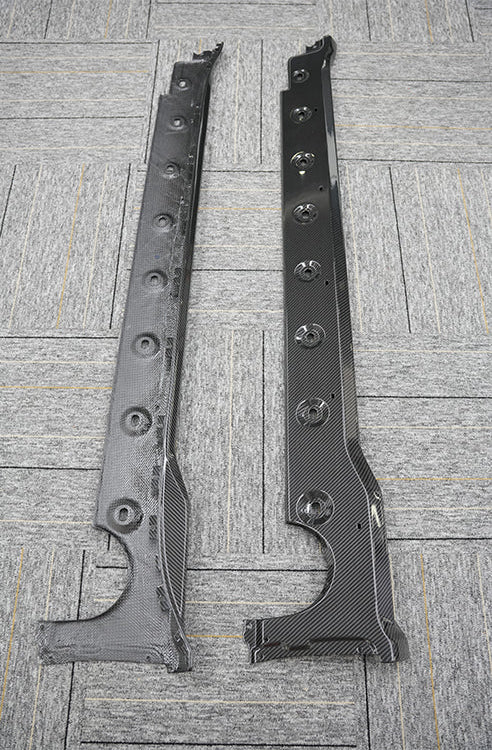 Porsche 911 992.1 Turbo/Turbo S 2020 2021 2022 2023 2024 with Aftermarket Parts - OEM Replacement Style Side Skirts Carbon Fiber / FRP from Aero Republic