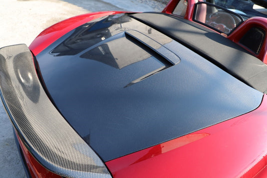 Porsche 981 Boxster (Base / S / GTS) 2012 2013 2014 2015 2016 with Aftermarket Parts - Trunk Carbon Fiber from Aero Republic