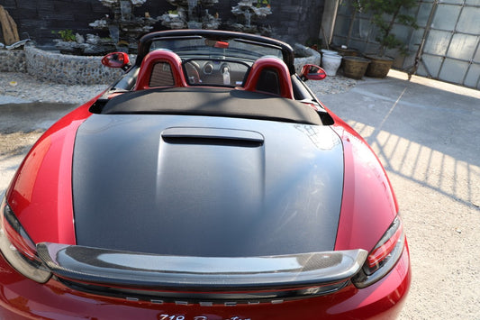 Porsche 981 Boxster (Base / S / GTS) 2012 2013 2014 2015 2016 with Aftermarket Parts - Trunk Carbon Fiber from Aero Republic