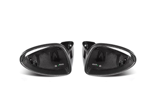 Porsche Cayenne 958 958.2 92A Cayenne Base/S/E-Hybrid/GTS/Turbo/Turbo S/Diesel/S Diesel 2015 2016 2017 2018 with Aftermarket Parts - OE Style / equipped with blind assist & without blind assist Replacement Mirror Caps Pre-preg Carbon Fiber from Aero Republic