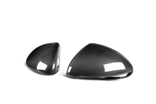 Porsche Cayenne 958 958.2 92A Cayenne Base/S/E-Hybrid/GTS/Turbo/Turbo S/Diesel/S Diesel 2015 2016 2017 2018 with Aftermarket Parts - OE Style / equipped with blind assist & without blind assist Replacement Mirror Caps Pre-preg Carbon Fiber from Aero Republic
