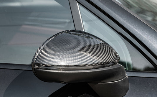 Porsche Cayenne 9Y0 9Y0.1 Base/S/GTS/Turbo/Turbo S LHD (Left Hand Drive) 2019 2020 2021 2022 2023 & Cayenne 9Y3 9Y3.1 Base/S/GTS/Turbo/Turbo S/Turbo GT LHD (Left Hand Drive) 2019 2020 2021 2022 2023 with Aftermarket Parts - OE Style Replacement Mirror Caps Pre-preg Carbon Fiber from Aero Republic