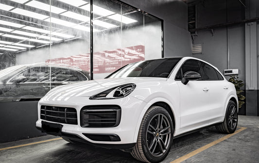 Porsche Cayenne 9Y0 9Y0.1 Base/S/GTS/Turbo/Turbo S LHD (Left Hand Drive) 2019 2020 2021 2022 2023 & Cayenne 9Y3 9Y3.1 Base/S/GTS/Turbo/Turbo S/Turbo GT LHD (Left Hand Drive) 2019 2020 2021 2022 2023 with Aftermarket Parts - OE Style Replacement Mirror Caps Pre-preg Carbon Fiber from Aero Republic