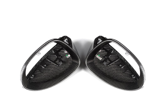 Porsche Cayenne 9Y0 9Y0.1 Base/S/GTS/Turbo/Turbo S LHD (Left Hand Drive) 2019 2020 2021 2022 2023 & Cayenne 9Y3 9Y3.1 Base/S/GTS/Turbo/Turbo S/Turbo GT LHD (Left Hand Drive) 2019 2020 2021 2022 2023 with Aftermarket Parts - OE Style Replacement Mirror Caps Pre-preg Carbon Fiber from Aero Republic