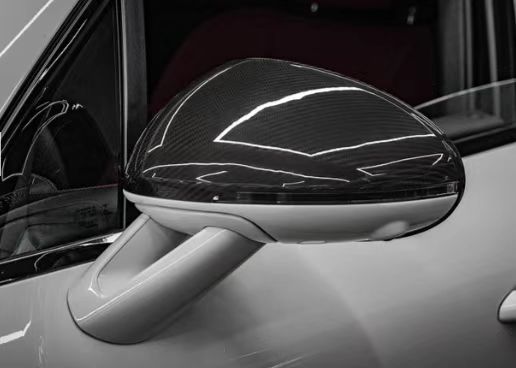 Porsche Macan 95B.1 Base/S/GTS/Sport Edition/Turbo 2015 2016 2017 2018 & Macan 95B.2 Base/S/GTS/Turbo 2019 2020 2021 with Aftermarket Parts - OE Style Stick On Mirror Cap Overlay Covers Pre-preg Carbon Fiber from Aero Republic