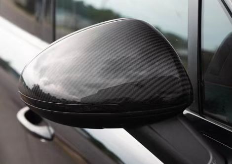 Porsche Macan 95B.1 Base/S/GTS/Sport Edition/Turbo 2015 2016 2017 2018 & Macan 95B.2 Base/S/GTS/Turbo 2019 2020 2021 with Aftermarket Parts - OE Style Stick On Mirror Cap Overlay Covers Pre-preg Carbon Fiber from Aero Republic