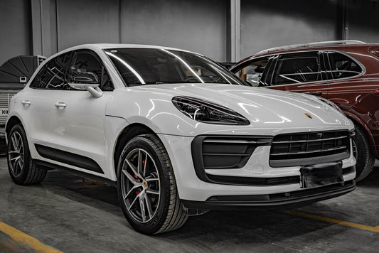 Porsche Macan 95B.1 Base/S/GTS/Sport Edition/Turbo 2015 2016 2017 2018 & 95B.2 Base/S/GTS/Turbo 2019 2020 2021 with Aftermarket Parts - OE Style / without & equipped with blind assist Replacement Mirror Caps Carbon Fiber from Aero Republic