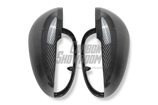 Porsche Macan 95B.1 Base/S/GTS/Sport Edition/Turbo 2015 2016 2017 2018 & 95B.2 Base/S/GTS/Turbo 2019 2020 2021 with Aftermarket Parts - OE Style / without & equipped with blind assist Replacement Mirror Caps Carbon Fiber from Aero Republic