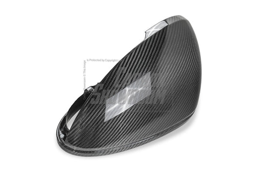 Porsche Macan 95B.1 Base/S/GTS/Sport Edition/Turbo 2015 2016 2017 2018 & 95B.2 Base/S/GTS/Turbo 2019 2020 2021 with Aftermarket Parts - OE Style / without & equipped with blind assist Replacement Mirror Caps Carbon Fiber from Aero Republic