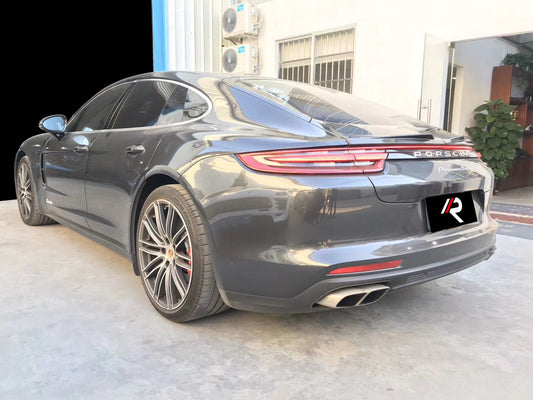 Porsche Panamera 971 971.1 RWD/Base/4/4S/GTS/Turbo/Turbo S 2017 2018 2019 2020 & 971 971.2 RWD/Base/4/4S/GTS/Turbo/Turbo S 2021 2022 2023 with Aftermarket Parts - Rear Lip Spoiler Carbon Fiber / FRP from Aero Republic