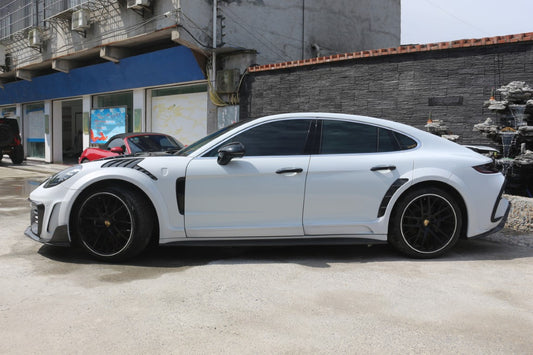 Porsche Panamera 971 971.1 Base/4/4S/GTS/Turbo/Turbo S 2017 2018 2019 2020 & Panamera 971 971.2 Base/4/4S/GTS/Turbo/Turbo S 2021 2022 2023 with Aftermarket Parts - MSRY Style Full Body Kit Carbon Fiber from Aero Republic