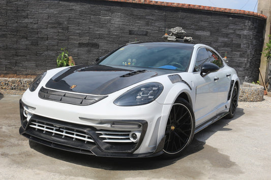 Porsche Panamera 971 971.1 Base/4/4S/GTS/Turbo/Turbo S 2017 2018 2019 2020 & Panamera 971 971.2 Base/4/4S/GTS/Turbo/Turbo S 2021 2022 2023 with Aftermarket Parts - MSRY Style Full Body Kit Carbon Fiber from Aero Republic