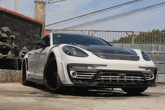 Porsche Panamera 971 971.1 Base/4/4S/GTS/Turbo/Turbo S 2017 2018 2019 2020 & Panamera 971 971.2 Base/4/4S/GTS/Turbo/Turbo S 2021 2022 2023 with Aftermarket Parts - MSRY Style Full Body Kit Carbon Fiber from Aero Republic