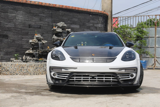 Porsche Panamera 971 971.1 Base/4/4S/GTS/Turbo/Turbo S 2017 2018 2019 2020 & Panamera 971 971.2 Base/4/4S/GTS/Turbo/Turbo S 2021 2022 2023 with Aftermarket Parts - MSRY Style Full Body Kit Carbon Fiber from Aero Republic