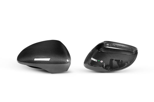 Porsche Panamera 971 971.1 RWD/Base/4/4S/GTS/Turbo/Turbo S LHD (Left Hand Drive) 2017 2018 2019 2020 with Aftermarket Parts - OE Style/equipped with blind assist & without blind assist Replacement Mirror Caps Pre-preg Carbon Fiber from Aero Republic