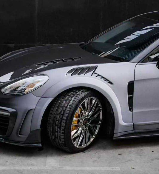 Porsche Panamera 971 971.1 Base/4/4S/GTS/Turbo/Turbo S 2017 2018 2019 2020 & Panamera 971 971.2 Base/4/4S/GTS/Turbo/Turbo S 2021 2022 2023 with Aftermarket Parts - MSRY Style Front Fenders Carbon Fiber from Aero Republic