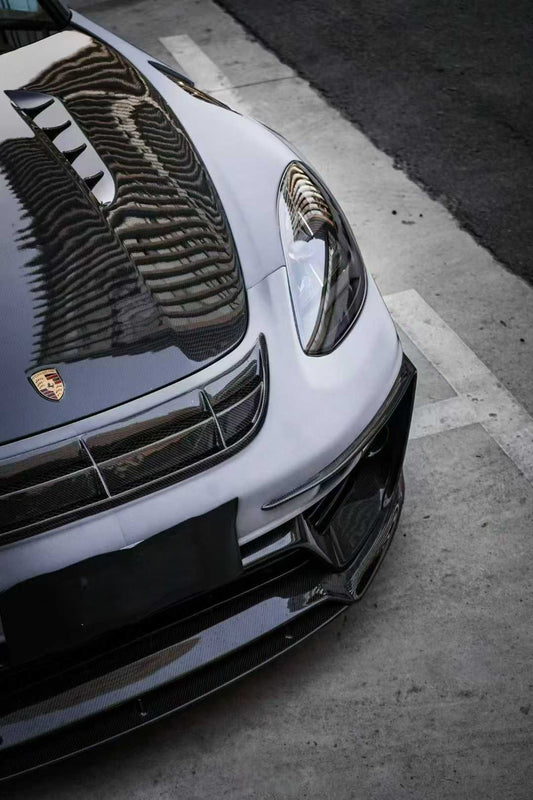 Porsche Panamera 971 971.1 Base/4/4S/GTS/Turbo/Turbo S 2017 2018 2019 2020 & Panamera 971 971.2 Base/4/4S/GTS/Turbo/Turbo S 2021 2022 2023 with Aftermarket Parts - MSRY Style Front Bumper Carbon Fiber from Aero Republic