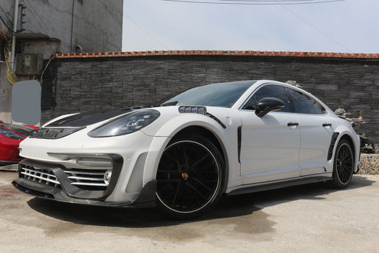 Porsche Panamera 971 971.1 Base/4/4S/GTS/Turbo/Turbo S 2017 2018 2019 2020 & Panamera 971 971.2 Base/4/4S/GTS/Turbo/Turbo S 2021 2022 2023 with Aftermarket Parts - MSRY Style Full Body Kit Carbon Fiber from Aero Republic