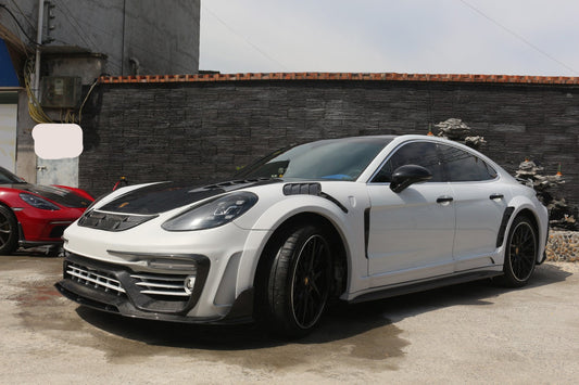 Porsche Panamera 971 971.1 Base/4/4S/GTS/Turbo/Turbo S 2017 2018 2019 2020 & Panamera 971 971.2 Base/4/4S/GTS/Turbo/Turbo S 2021 2022 2023 with Aftermarket Parts - MSRY Style Full Body Kit Carbon Fiber from Aero Republic