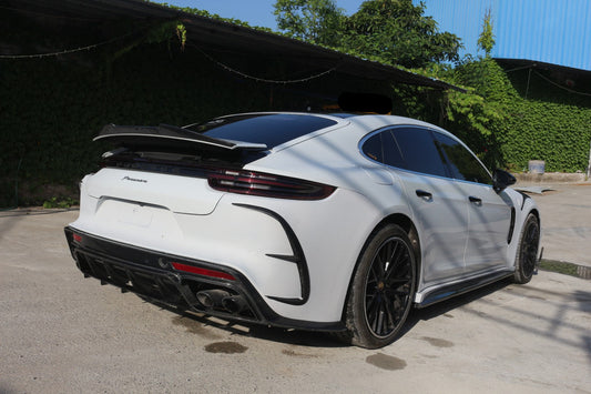 Porsche Panamera 971 971.1 Base/4/4S/GTS/Turbo/Turbo S 2017 2018 2019 2020 & Panamera 971 971.2 Base/4/4S/GTS/Turbo/Turbo S 2021 2022 2023 with Aftermarket Parts - MSRY Style Wheel Arches Carbon Fiber from Aero Republic