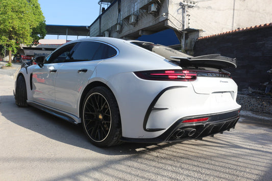 Porsche Panamera 971 971.1 Base/4/4S/GTS/Turbo/Turbo S 2017 2018 2019 2020 & Panamera 971 971.2 Base/4/4S/GTS/Turbo/Turbo S 2021 2022 2023 with Aftermarket Parts - MSRY Style Full Body Kit Carbon Fiber from Aero Republic