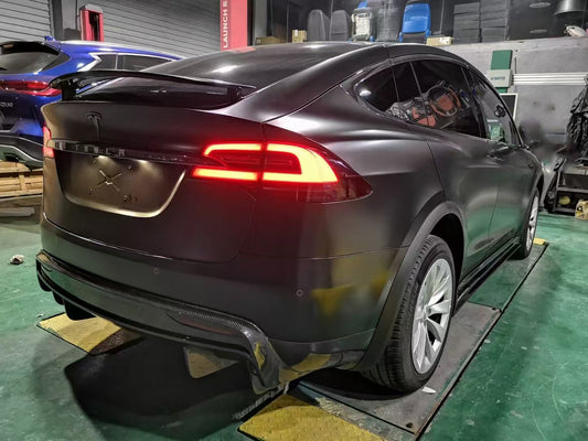 Tesla Model X P100D 100D 90D 75D 60D Performance Long Range Base 2016 2017 2018 2019 2020 2021 with Aftermarket Parts - RZ Style Full Body Kit Carbon Fiber from Aero Republic
