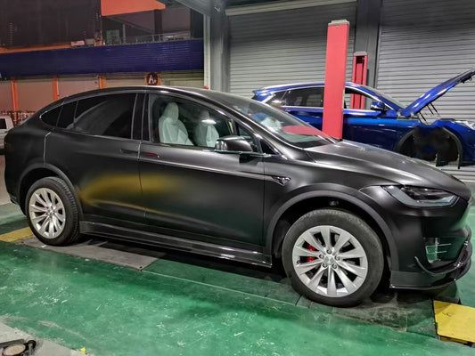 Tesla Model X P100D 100D 90D 75D 60D Performance Long Range Base 2016 2017 2018 2019 2020 2021 with Aftermarket Parts - RZ Style Full Body Kit Carbon Fiber from Aero Republic
