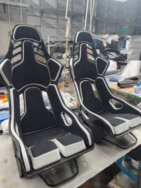 Aero Republic Recar Podium Style Universal Racing Bucket Seat Dry Pre-preg Carbon Fiber