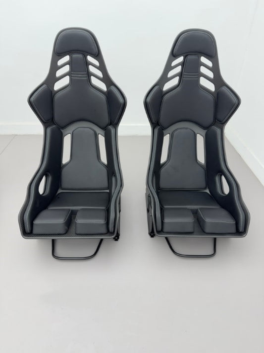 Aero Republic Recar Podium Style Universal Racing Bucket Seat Dry Pre-preg Carbon Fiber