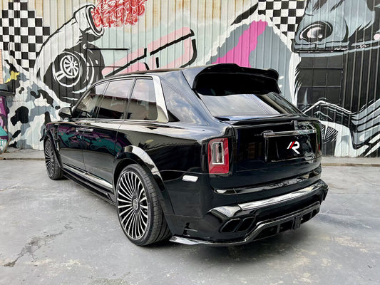 Rolls-Royce Cullinan 2019 2020 2021 2022 2023 2024 with Aftermarket Parts - M Style Side Skirts Dry Pre-preg Carbon Fiber from Aero Republic