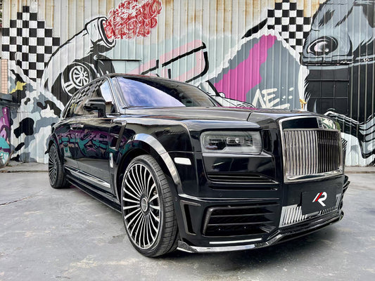 Rolls-Royce Cullinan 2019 2020 2021 2022 2023 2024 with Aftermarket Parts - M Style Side Skirts Dry Pre-preg Carbon Fiber from Aero Republic