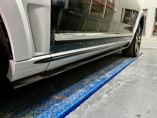 Rolls-Royce Cullinan 2019 2020 2021 2022 2023 2024 with Aftermarket Parts - M Style Side Skirts Dry Pre-preg Carbon Fiber from Aero Republic