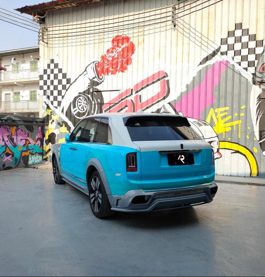 Rolls-Royce Cullinan 2019 2020 2021 2022 2023 2024 with Aftermarket Parts - M Style Rear Roof Spoiler Pre-preg Carbon Fiber / FRP from Aero Republic