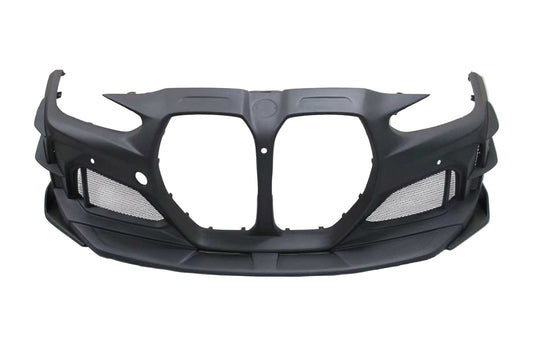 BMW M3 G80 G81 2021-ON with Aftermarket Parts - SCORPION Widebody Front Bumper Dry Pre-preg Carbon Fiber from Aero Republic