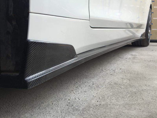 Infiniti Q50 Premium Sport Red Sport 400 Pre-Facelift 2014 2015 2016 2017 with Aftermarket Parts - Rear Diffuser Carbon Fiber from Aero Republic